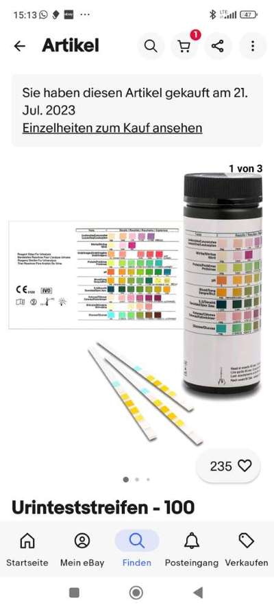 Teststreifen Urin-Beitrag-Bild