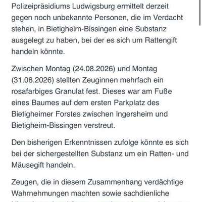 Giftköder-Giftköder Waldgebiet Forst-Bild