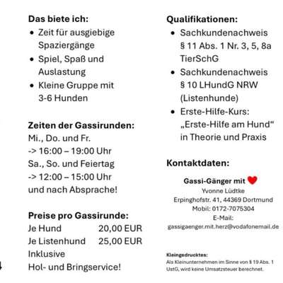 Gassi-Services-Gassi-Gänger mit ❤️-Bild