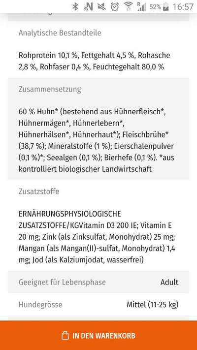 Hochwertiges / Bedarfsgerechtes Nassfutter (ohne Barfen), welches nur?-Beitrag-Bild