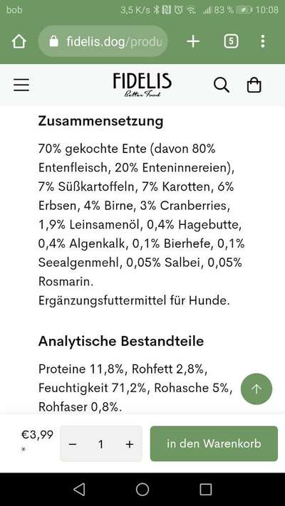 Hochwertiges / Bedarfsgerechtes Nassfutter (ohne Barfen), welches nur?-Beitrag-Bild