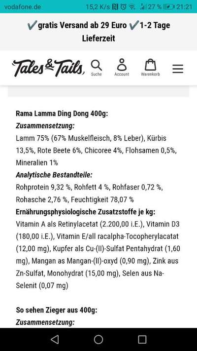 Hochwertiges / Bedarfsgerechtes Nassfutter (ohne Barfen), welches nur?-Beitrag-Bild