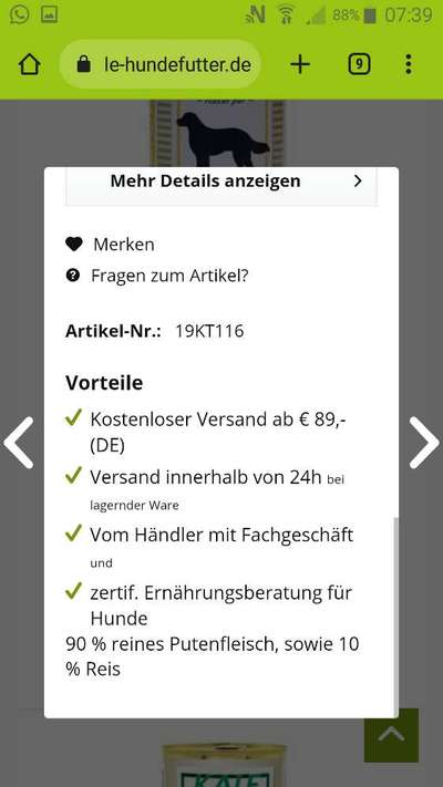 Hochwertiges / Bedarfsgerechtes Nassfutter (ohne Barfen), welches nur?-Beitrag-Bild