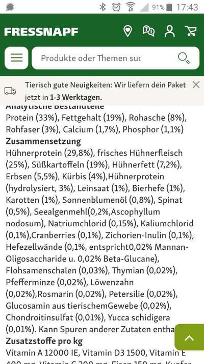 Trockenfutter ohne Erbse-Beitrag-Bild