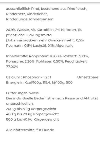Hochwertiges / Bedarfsgerechtes Nassfutter (ohne Barfen), welches nur?-Beitrag-Bild