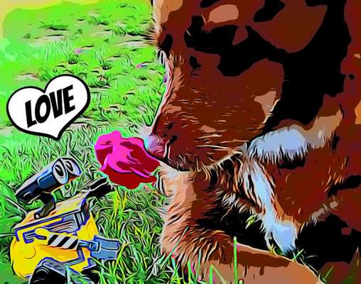 Fotochallenge 124 - Dein Comic-Hund-Beitrag-Bild