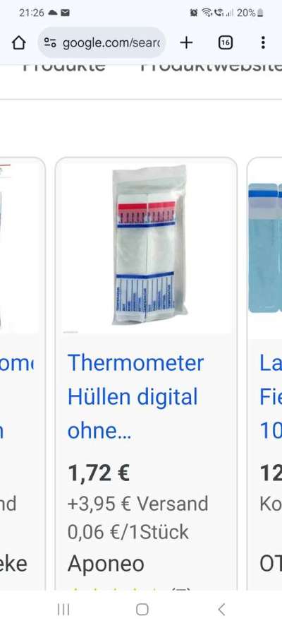 Temperatur messen / Thermometer / Fieber-Beitrag-Bild
