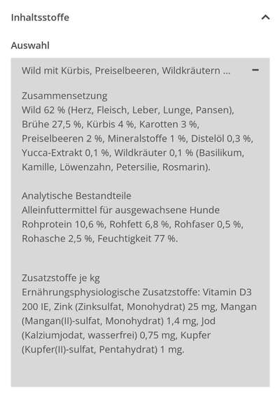 Hochwertiges / Bedarfsgerechtes Nassfutter (ohne Barfen), welches nur?-Beitrag-Bild