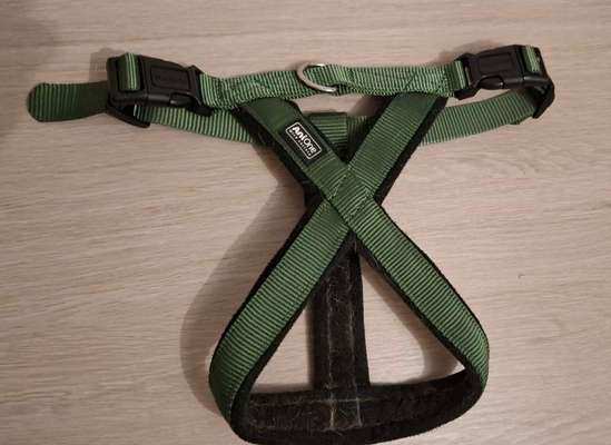 Reserviert AniOne Set X-Geschirr Classic grün S Hundegeschirr Halsband Leine-Beitrag-Bild
