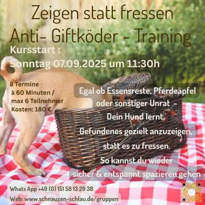 Giftköder-Anti Giftköder Kurs-zeigen statt fressen-Bild