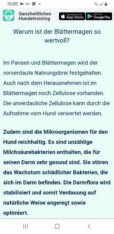 Seit 1 Woche Barf, Hund übersäuert?-Beitrag-Bild