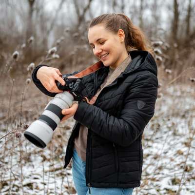 Tierfotografen-Weltwinkelobjektiv Tierfotografie-Bild