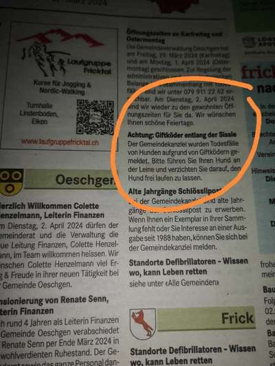 Giftköder-Giftködermeldungen-Bild