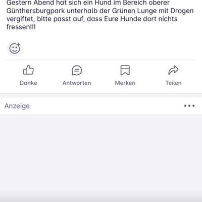 Giftköder-Gift am Günthersburgpark-Bild