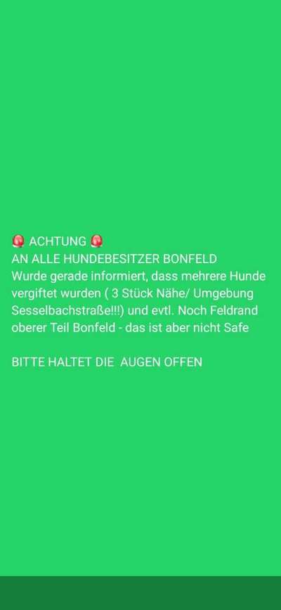 Giftköder-Eventuell Giftköder-Bild