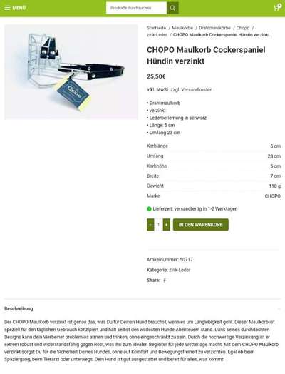 Wie sitzt mein Maulkorb / Maulkorb-Beratung-Beitrag-Bild