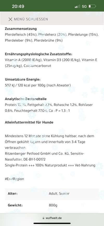 Hochwertiges / Bedarfsgerechtes Nassfutter (ohne Barfen), welches nur?-Beitrag-Bild