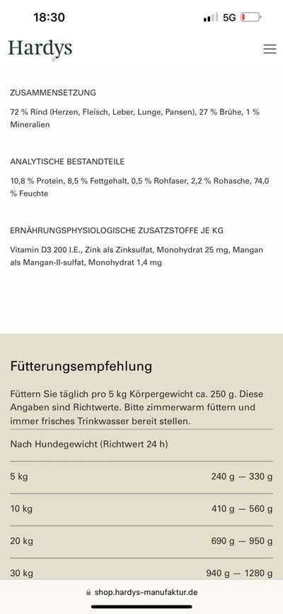 Hochwertiges / Bedarfsgerechtes Nassfutter (ohne Barfen), welches nur?-Beitrag-Bild