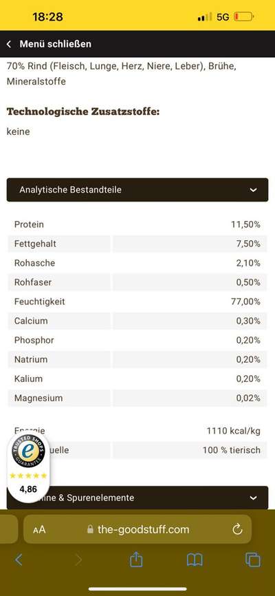 Hochwertiges / Bedarfsgerechtes Nassfutter (ohne Barfen), welches nur?-Beitrag-Bild
