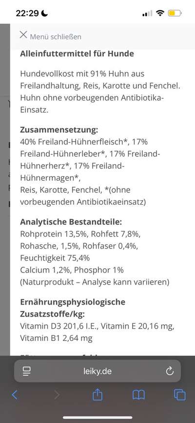 Nassfutter in Wurstform - Frohlinder ?-Beitrag-Bild