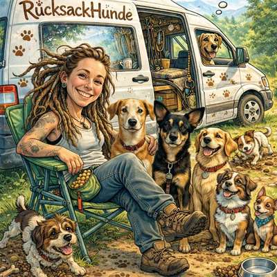 Hundetreffen-RucksackHunde,Hundeschule für Tierschutzhunde, Warmsen,-Bild