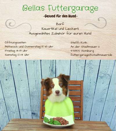 Hundeshops-Bellas Futtergarage-Bild