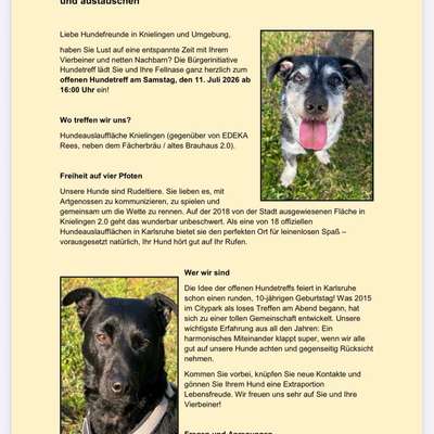 Hundetreffen-Offener Hundetreff in Knielingen-Bild