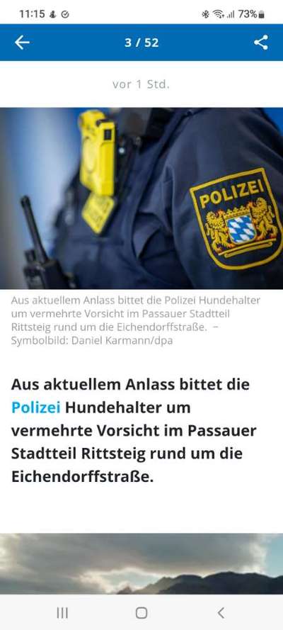 Giftköder-Giftköderwarnung durch Polizei-Bild