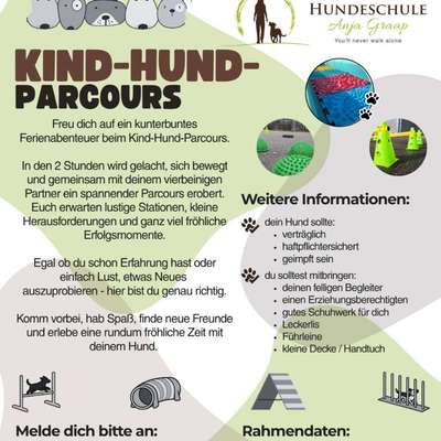%{de_profession_title}-Ferienabenteuer Kind-Hund- Parcours-Bild