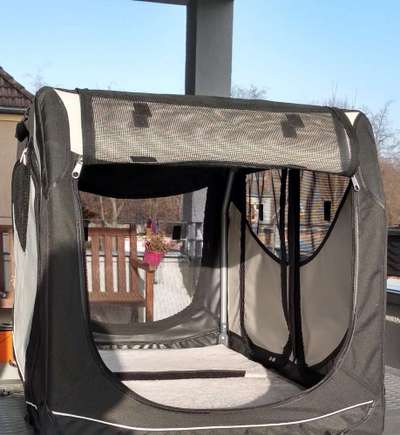 Hundetransportbox Vario Double von TRIXI aus Nylon-Beitrag-Bild