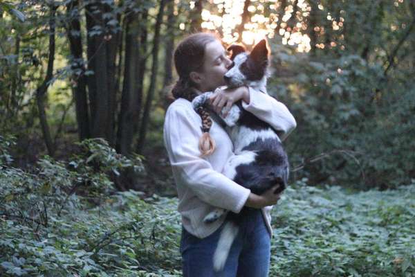 Hundetreffen-Spaziergang mit meine Welpe Daisy-Bild