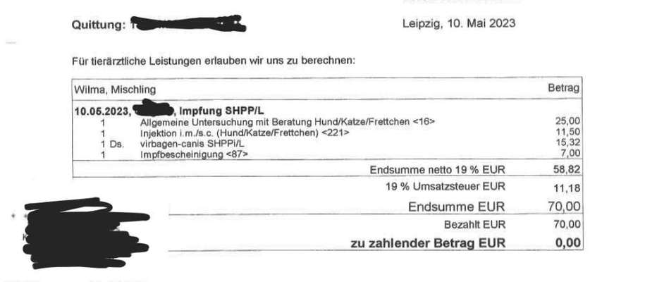 Tierarzt-Rechnung-Beitrag-Bild