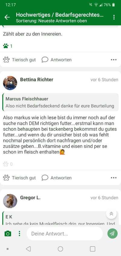 Hochwertiges / Bedarfsgerechtes Nassfutter (ohne Barfen), welches nur?-Beitrag-Bild