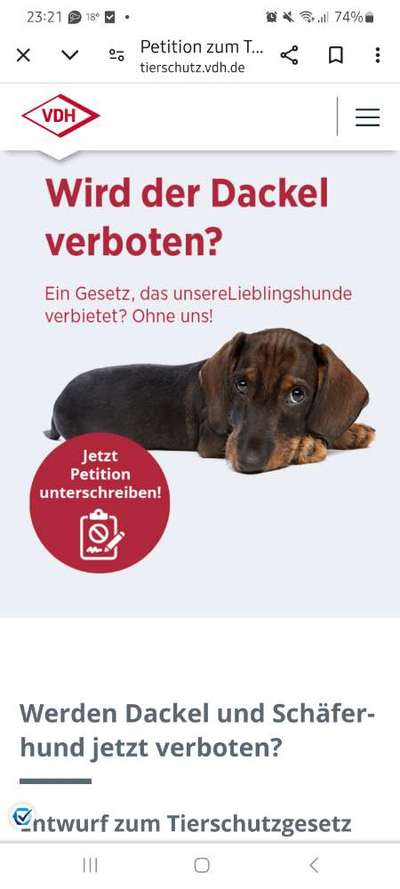 Diskussion zum neuen Entwurf des Tierschutzgesetzes....-Beitrag-Bild