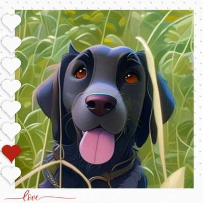 Der Hund als Cartoon-Beitrag-Bild