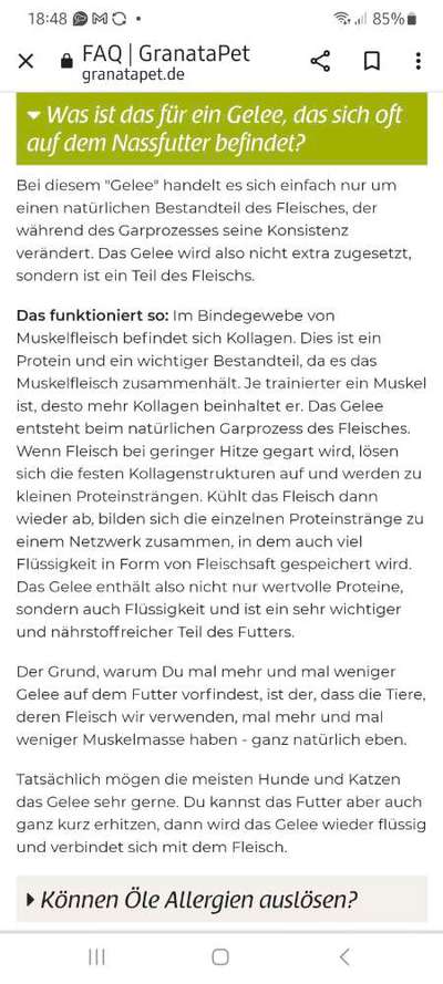 Hochwertiges / Bedarfsgerechtes Nassfutter (ohne Barfen), welches nur?-Beitrag-Bild