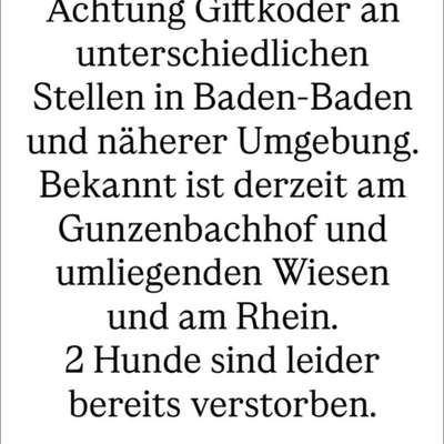 Giftköder-Giftköder-Bild