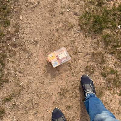 Giftköder-Giftköder?! Offene Packung Hähnchenbrust-Bild