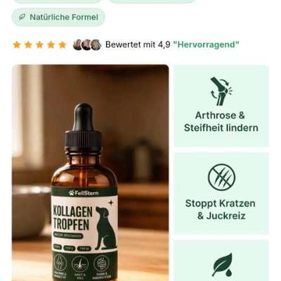 Hat jemand Erfahrung gemacht mit Kollagen Tropfen von FellStern ?-Beitrag-Bild