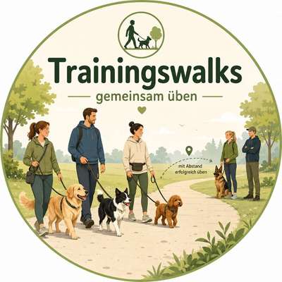Hundetreffen-Ich habe eine WhatsApp Gruppe gegründet für Trainingswalks an der Leine.-Bild