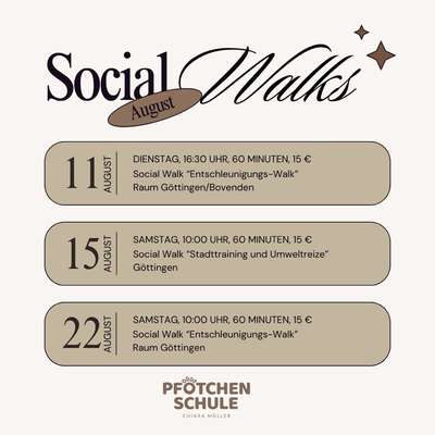 Giftköder-Social Walks im August-Bild