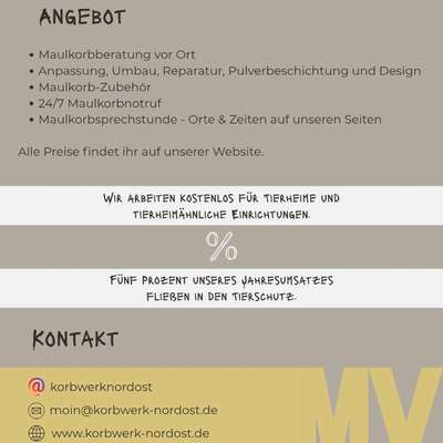 Weitere Unternehmen Korbwerk Nordost in Woggersin  – Dogorama