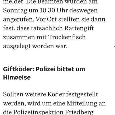 Giftköder-Giftköder Mering-St. AFRA-Bild