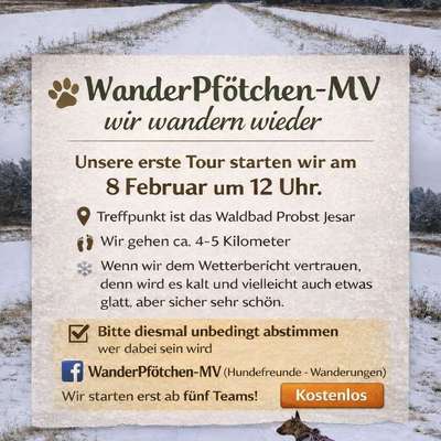 Hundetreffen-4-5 Kilometer Social Walk mit Abstand zueinander-Bild