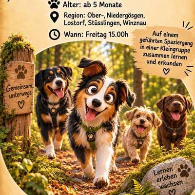 Hundetreffen-Geführter Lernspaziergang-Bild
