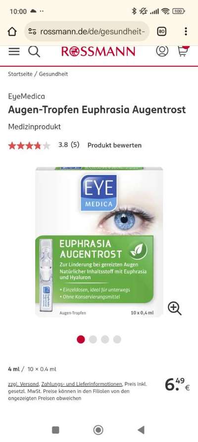 Augen tränt - Euphrasia Erfahrungen-Beitrag-Bild