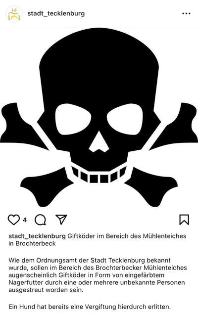Giftköder-Giftködermeldung Brochterbeck-Bild