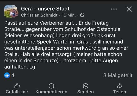 Giftköder-Giftköder (Speckwürfel)-Bild