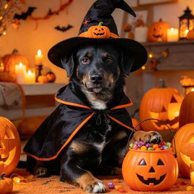 🎃🐶 Hund im Halloween-Kostüm – süß oder Stress pur?-Beitrag-Bild