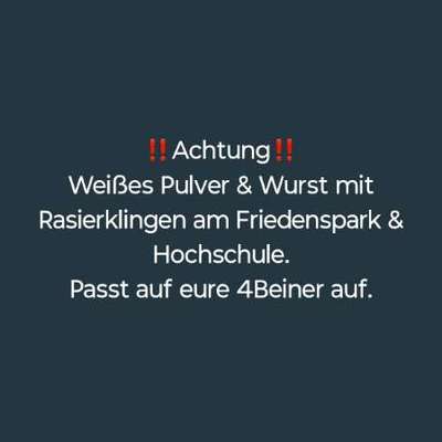 Giftköder-Giftköder - Achtung-Bild